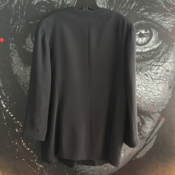 new “GO SILK” V-NECK LONG LINE GLAMOROUS LUX EVENING JACKET MEDIUM unworn - Picture 4 of 5